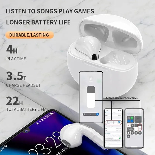 Original Air Pro 6 TWS Wireless Bluetooth Earphones