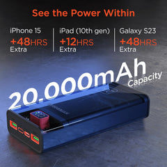 Hypergear Clearcharge XL 20000Mah Transparent PD Power Bank