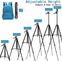 62" Phone Tripod,  Tripod for Iphone with Remote Shutter and Universal Clip, Compatible with Iphone/Android/Sport Camera Perfect for Video Recording/Selfies/Live Stream/Vlogging